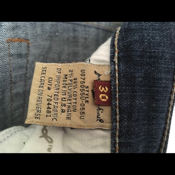 7 for all Mankind Pink rhinestone jeans - Picture 5 of 5